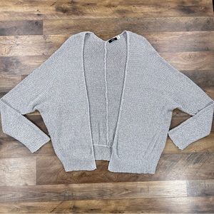 BDG Womens Sweater Small Gray Open Knit Lightweight Cardigan